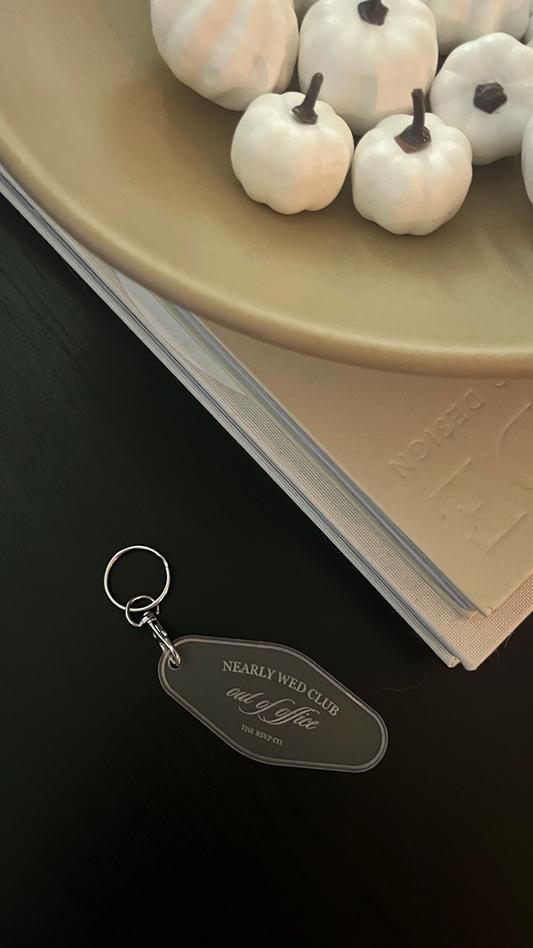 Nearly Wed Club keychain