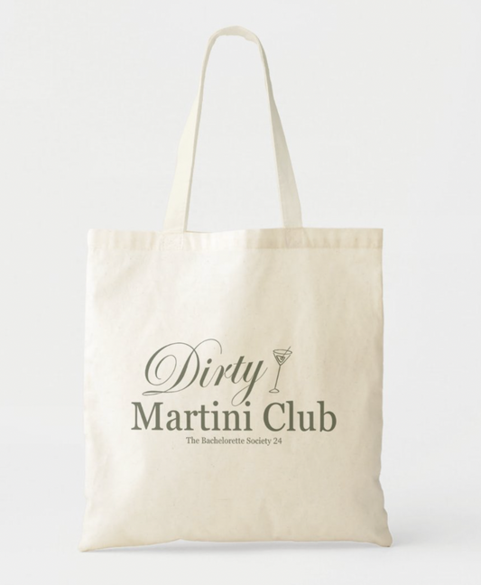 Dirty Martini Club Tote Bag